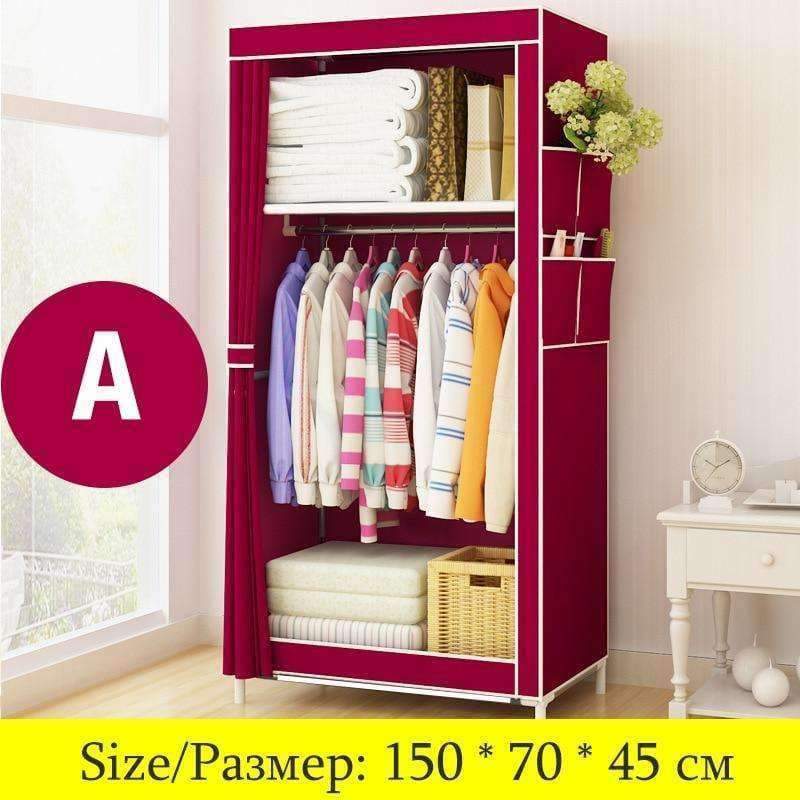 Actionclub Minimalistisch Moderne Vliesstoff Kleiderschrank Baby Aufbewahrungsschrank Faltender Stahl individueller Schrank Schlafzimmer Möbel
