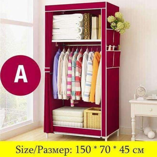 Actionclub Minimalistisch Moderne Vliesstoff Kleiderschrank Baby Aufbewahrungsschrank Faltender Stahl individueller Schrank Schlafzimmer Möbel