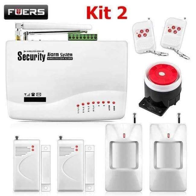FUERS Wireless GSM Intrusion Alarm System Smart Home Garage Door Detector Motion Sensor Russia Voice Security Protection Auto-Dial DIY