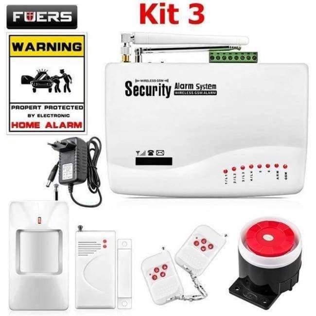 FUERS Wireless GSM Intrusion Alarm System Smart Home Garage Door Detector Motion Sensor Russia Voice Security Protection Auto-Dial DIY