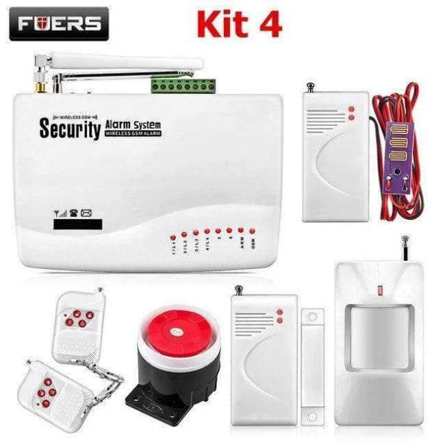 FUERS Wireless GSM Intrusion Alarm System Smart Home Garage Door Detector Motion Sensor Russia Voice Security Protection Auto-Dial DIY