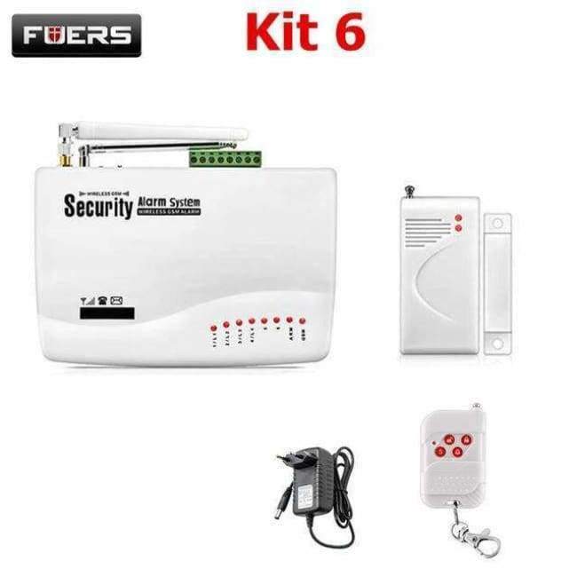 FUERS Wireless GSM Intrusion Alarm System Smart Home Garage Door Detector Motion Sensor Russia Voice Security Protection Auto-Dial DIY