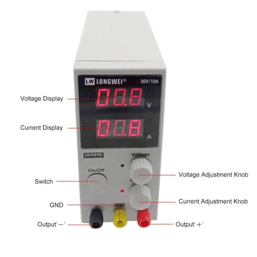 LW 3010D DC-Netzteil einstellbares digitales Lithium-Batterie-Ladegerät 30V 10A Schaltlabor-Netzgerät Spannungsregler