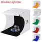 Mini Licht Box Doppel LED Licht Raum Foto Studio Fotografie Beleuchtung Shooting Zelt Hintergrund Würfel Box Foto Studio Dropship Neu