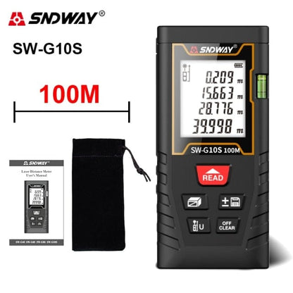 SNDWAY Laser Rangefinder High-precision Roulette Laser Distance Meter Measuring 40M 100M 120M Digital Tape Measure Rangefinder