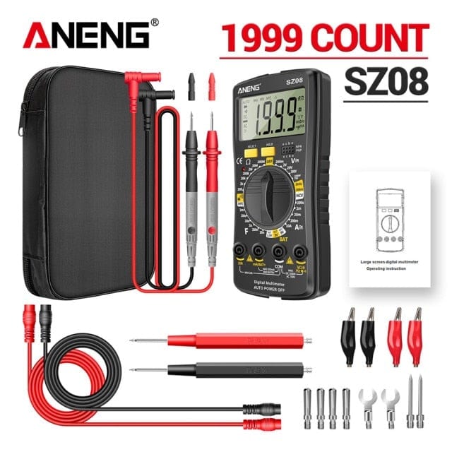ANENG SZ08 Digital Multimeter ultra-thin memory professional multimeter auto voltmeter AC DC 220V resistance portable tester