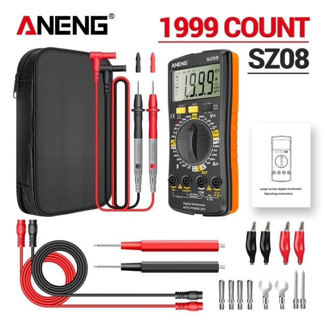 ANENG SZ08 Digital Multimeter ultra-thin memory professional multimeter auto voltmeter AC DC 220V resistance portable tester