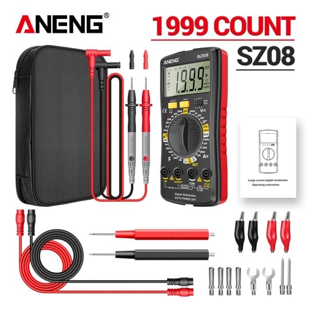 ANENG SZ08 Digital Multimeter ultra-thin memory professional multimeter auto voltmeter AC DC 220V resistance portable tester