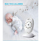 VB601 2.4Ghz Video Babyphone Drahtlos 2.0 Zoll LCD Bildschirm 2-Wege-Gespräch IR Nachtsicht Temperatur Sicherheitskamera 8 Wiegenlieder