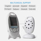 VB601 2.4Ghz Video Babyphone Drahtlos 2.0 Zoll LCD Bildschirm 2-Wege-Gespräch IR Nachtsicht Temperatur Sicherheitskamera 8 Wiegenlieder