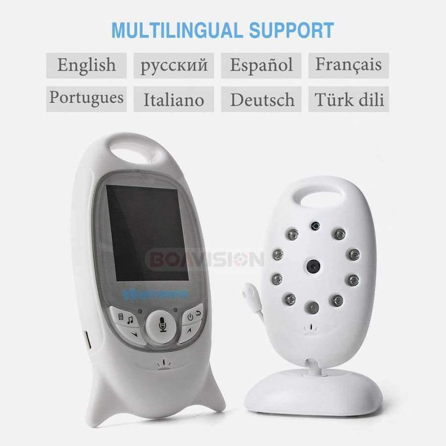 VB601 2.4Ghz Video Babyphone Drahtlos 2.0 Zoll LCD Bildschirm 2-Wege-Gespräch IR Nachtsicht Temperatur Sicherheitskamera 8 Wiegenlieder