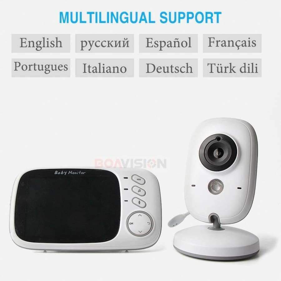 VB603 Video Babyphone 2.4G Drahtlos Mit 3,2 Zoll LCD 2-Wege Audio Talk Nachtsicht Überwachung Sicherheitskamera Babysitter