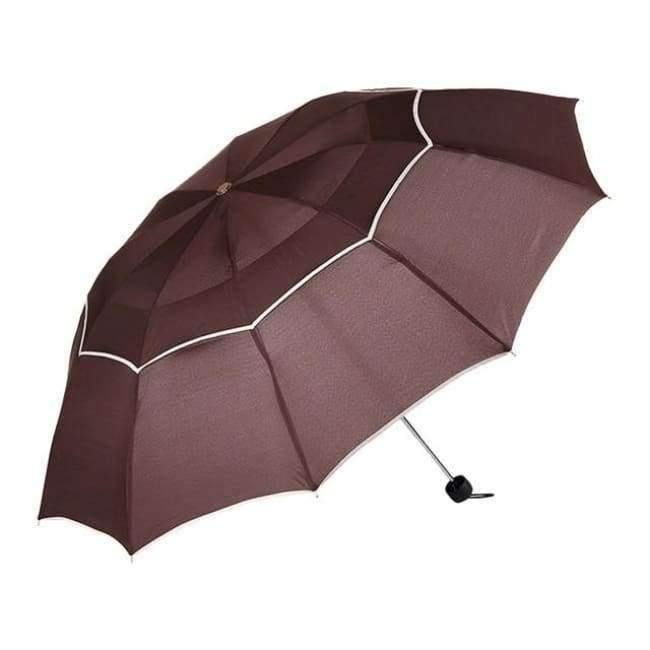 Quality umbrella rain women men windproof double layer sun 3-folding 112cm umbrella male female man travel umbrella