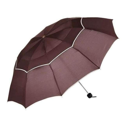 Quality umbrella rain women men windproof double layer sun 3-folding 112cm umbrella male female man travel umbrella