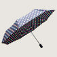 Ladies Full Automatic Aluminum-Fiberglass Sturdy Frame Three-Foldable Compact Large Umbrella