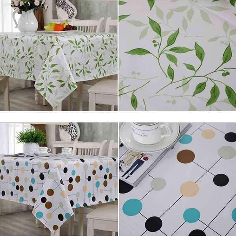 PVC Tischdecke Wasserdicht Rechteckige Plastik Picknickdecke für Teetisch Heimtextilien Mode Liebe Festlich Rot MJ033