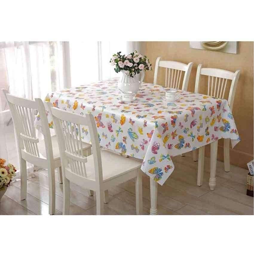 PVC Tischdecke Wasserdicht Rechteckige Plastik Picknickdecke für Teetisch Heimtextilien Mode Liebe Festlich Rot MJ033