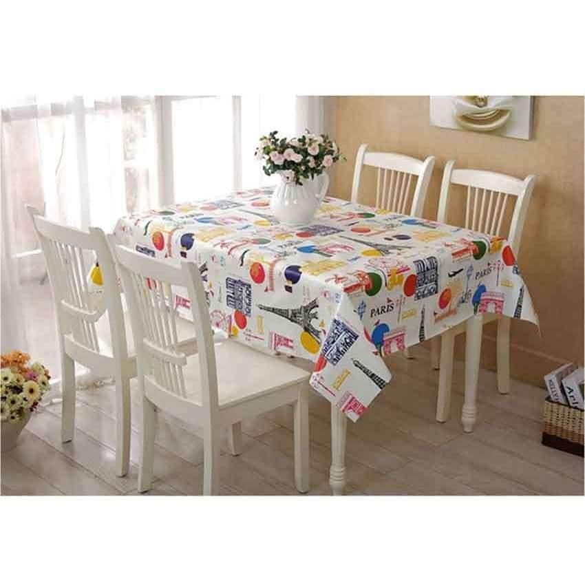 PVC Tischdecke Wasserdicht Rechteckige Plastik Picknickdecke für Teetisch Heimtextilien Mode Liebe Festlich Rot MJ033