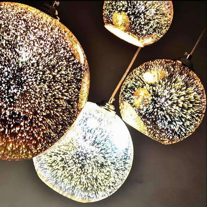 Horsten Neuheit Glas Ball Pendelleuchten Moderne Hängeleuchte Weihnachtskugel Design Lampe 3D Farbige Pendelleuchte