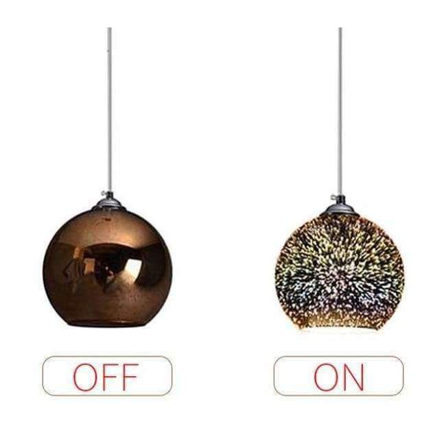 Horsten Neuheit Glas Ball Pendelleuchten Moderne Hängeleuchte Weihnachtskugel Design Lampe 3D Farbige Pendelleuchte