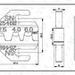 Crimping jaws SN-48B / 48BS / 02C / 2549 / 03H / 2546B / 2WF2C / 06WF / 16WF / 06, used for crimping connectors
