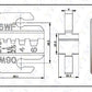 Crimping jaws SN-48B / 48BS / 02C / 2549 / 03H / 2546B / 2WF2C / 06WF / 16WF / 06, used for crimping connectors