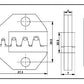Crimping jaws SN-48B / 48BS / 02C / 2549 / 03H / 2546B / 2WF2C / 06WF / 16WF / 06, used for crimping connectors