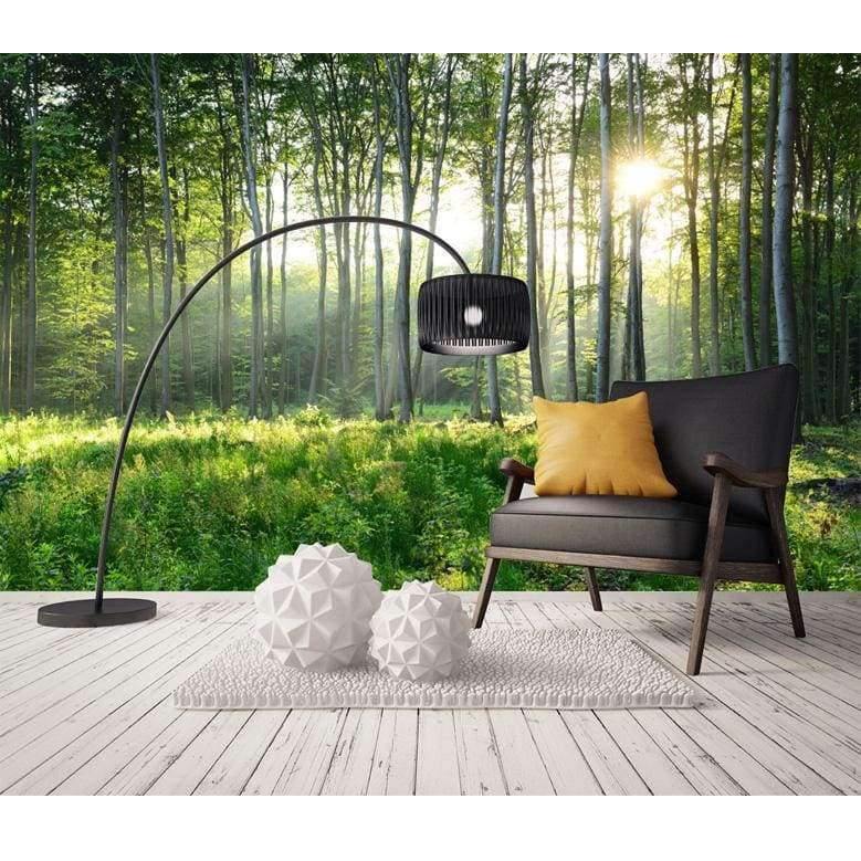 Benutzerdefinierte Fototapete 3D Grüner Wald Naturlandschaft Große Wandbilder Wohnzimmer Sofa Schlafzimmer Moderne Wandmalerei Wohnkultur