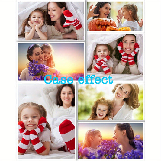 Anpassbares ungerahmtes Poster Personalisiertes Foto auf Leinwand Ideales Geschenk für Schlafzimmer Wohnzimmer Flur Wandkunst Winterdekoration Raumdekoration