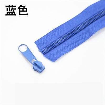 5Meter 5# Nylon spiral zippers for DIY sewing projects bags shoes clothing accessories available in 24 colors