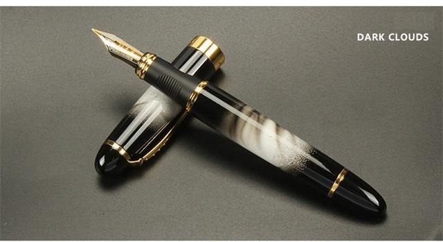 Füllfederhalter Vollmetall Goldener Clip Luxusfedern Jinhao 450 Schreibwaren Büro