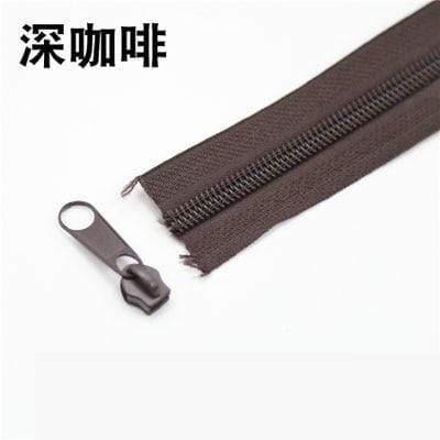5Meter 5# Nylon spiral zippers for DIY sewing projects bags shoes clothing accessories available in 24 colors