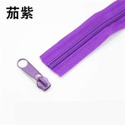 5Meter 5# Nylon spiral zippers for DIY sewing projects bags shoes clothing accessories available in 24 colors
