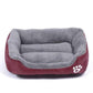 Weiches PP Baumwolle Haustier Hundebett Winter Warm Gepolstertes Welpen Katzensofa Bett Kissen Wasserdicht Katze Hund Haustier Matte Haus