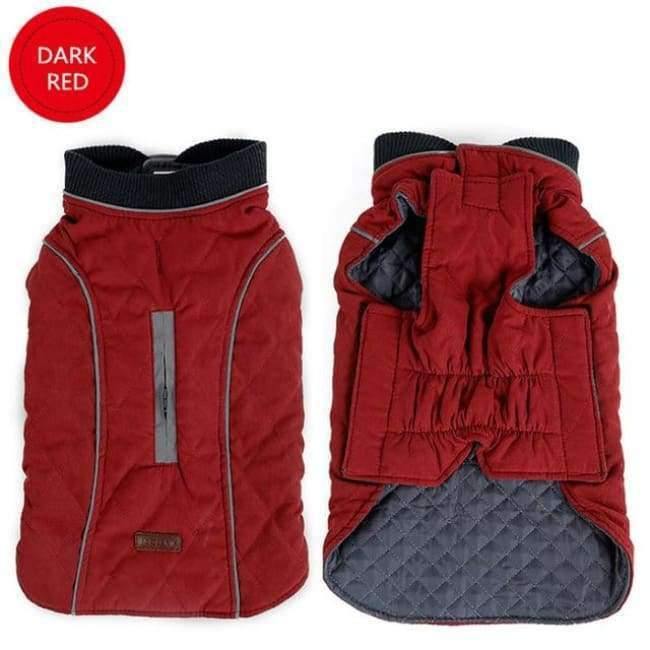 Qualität Hundekleidung Gep quilteter Hundemantel Wasserabweisend Winter Hund Haustierjacke Weste Retro Gemütlich Warm Haustier Outfit Kleidung Große Hunde