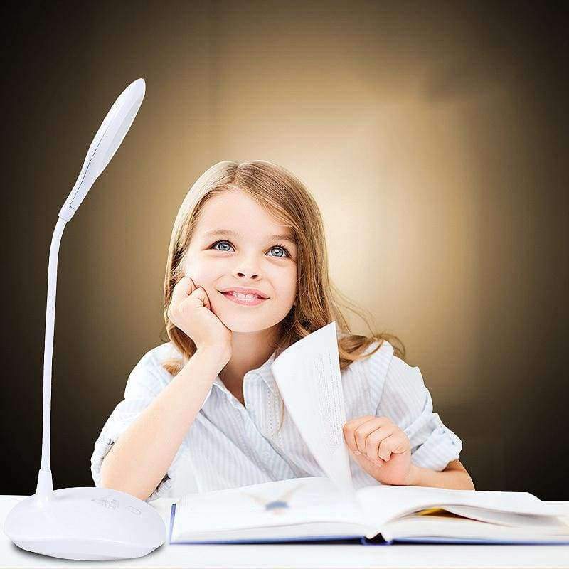Moderne LED Tischlampen Leuchte Flexible Schreibtischlampe Touch-Schalter USB wiederaufladbares Nachtlicht Buch Lesen Studieren Clip Lampe