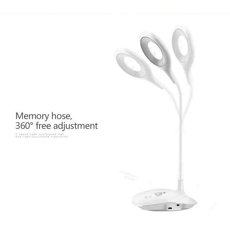 Moderne LED Tischlampen Leuchte Flexible Schreibtischlampe Touch-Schalter USB wiederaufladbares Nachtlicht Buch Lesen Studieren Clip Lampe