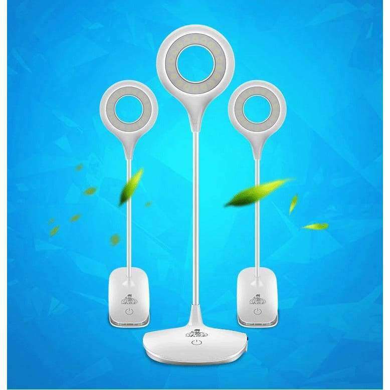Moderne LED Tischlampen Leuchte Flexible Schreibtischlampe Touch-Schalter USB wiederaufladbares Nachtlicht Buch Lesen Studieren Clip Lampe