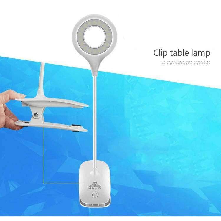 Moderne LED Tischlampen Leuchte Flexible Schreibtischlampe Touch-Schalter USB wiederaufladbares Nachtlicht Buch Lesen Studieren Clip Lampe