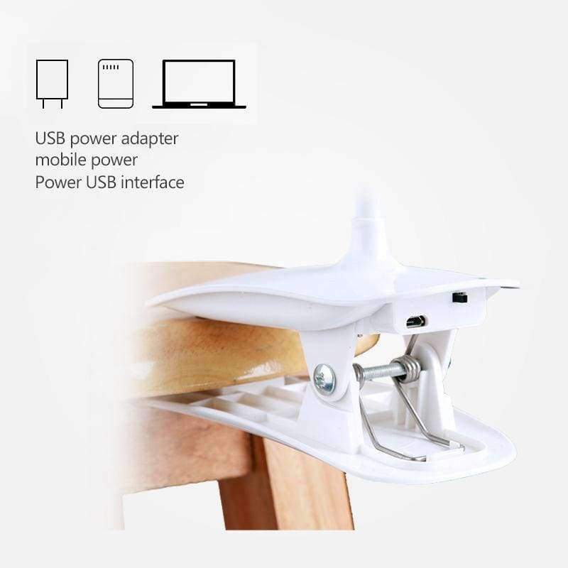 Moderne LED Tischlampen Leuchte Flexible Schreibtischlampe Touch-Schalter USB wiederaufladbares Nachtlicht Buch Lesen Studieren Clip Lampe