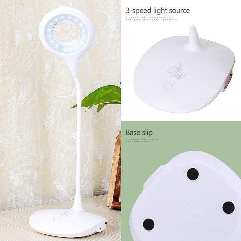 Moderne LED Tischlampen Leuchte Flexible Schreibtischlampe Touch-Schalter USB wiederaufladbares Nachtlicht Buch Lesen Studieren Clip Lampe