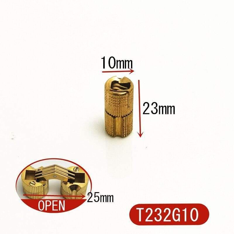 Reine Messing Verborgene Scharniere Dia.8mm/10mm/12mm Fassscharniere Unsichtbare Möbelbeschläge Hardware Zubehör