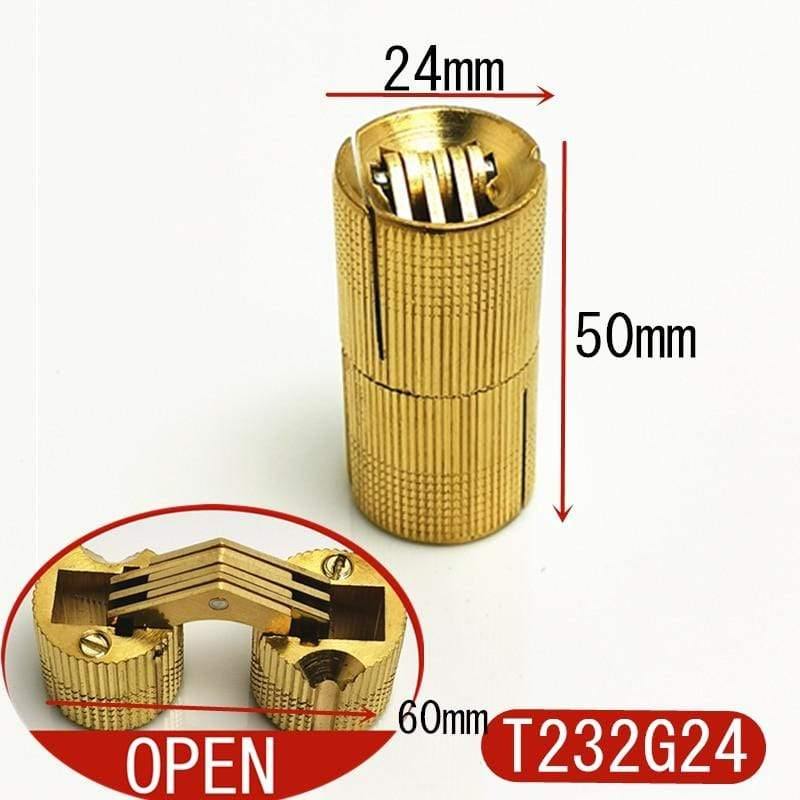 Reine Messing Verborgene Scharniere Dia.8mm/10mm/12mm Fassscharniere Unsichtbare Möbelbeschläge Hardware Zubehör
