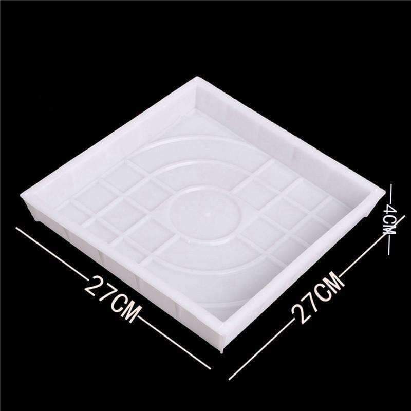 DIY Quadrat Gartenweg Beton Kunststoff Ziegelform Pflaster Propylene Pflasterung Gehweg 27x27x4cm Garten Gebäude Zubehör
