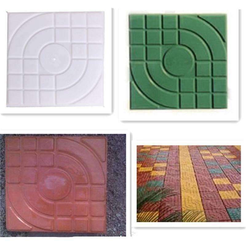 DIY Quadrat Gartenweg Beton Kunststoff Ziegelform Pflaster Propylene Pflasterung Gehweg 27x27x4cm Garten Gebäude Zubehör