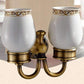 KEMAIDI Bathroom Accessories Antique Brass Towel Ring, Paper Holder, Toilet Brush, Bath Shelf, Soap Dish, Makeup Mirror