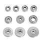 Durable steel bearing accessory kit fits for router bits heads and shank top mounted 1/2, 3/8, 3/4 bearing &amp; retaining ring