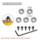 Durable steel bearing accessory kit fits for router bits heads and shank top mounted 1/2, 3/8, 3/4 bearing &amp; retaining ring