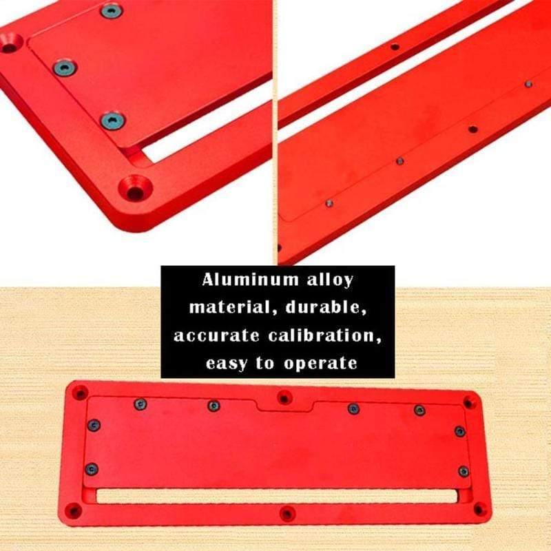 Electric table saw flip cover plate flip base table special cover plate adjustable aluminum insert plate for table saw