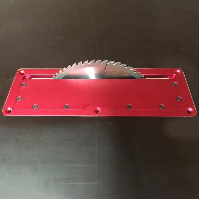 Electric table saw flip cover plate flip base table special cover plate adjustable aluminum insert plate for table saw